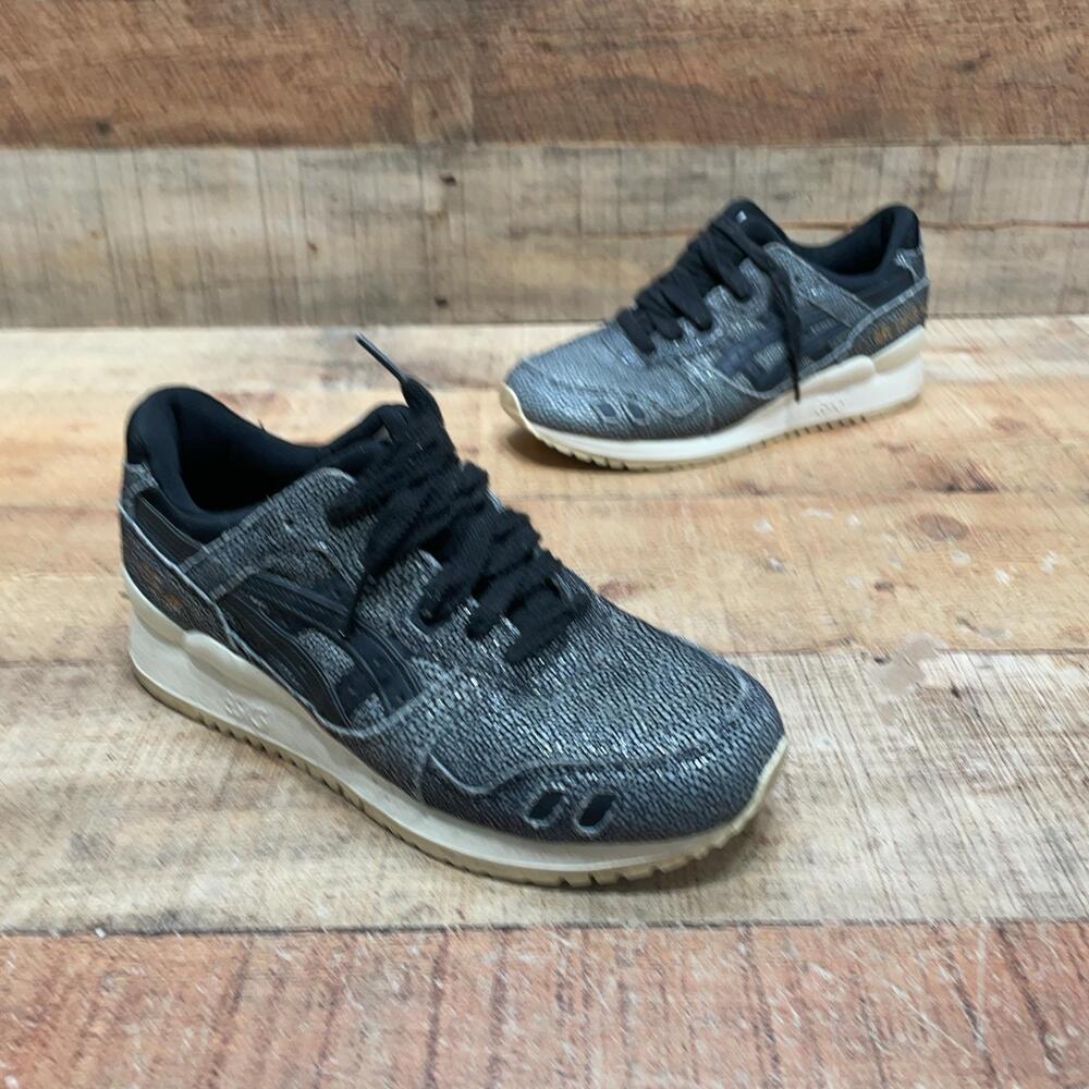 ASICS Gel-Lyte III Shoes Womens Size 6 37 Black Spotted Low Top Sneaker HL7E5
